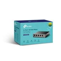 TP-Link TL-SF1005LP 5-Port Metal PoE Switch 41W Desktop Unmanaged TP-Link TL-SF1005LP 5-Port Metal PoE Switch 41W Desktop Unmanaged